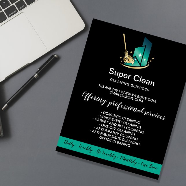 Modern Professional Maid Cleaning Commercial House Flyer (Creator Uploaded)