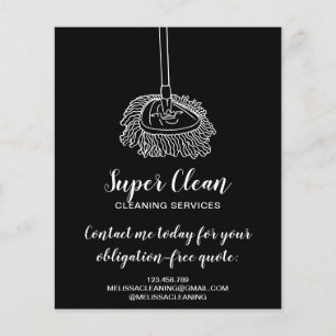 Modern Professional Maid Mop Cleaning House Flyer