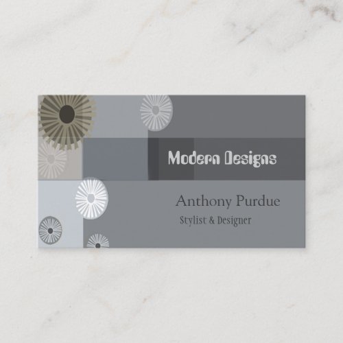 Modern Mid-Century  Retro Business Cards
