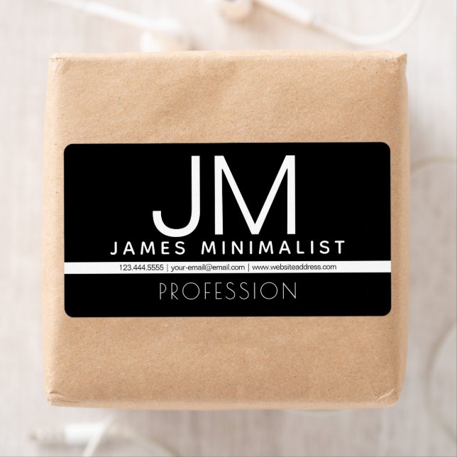 Modern Professional Minimal Design | Black & White Label (Insitu)