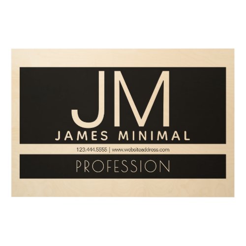 Modern Professional Minimal Design  Black Wood Wall Art