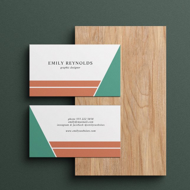 Modern professional minimal geometric  business card (Creator Uploaded)