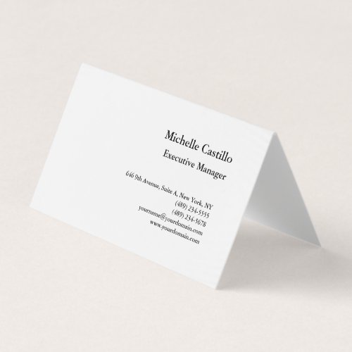 Modern Professional Minimalist  Business Card