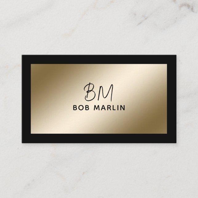 Modern Professional Minimalist Executive Generic Business Card (Front)