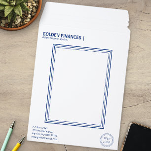 Modern Professional Minimalist Financial Business  Envelope Mailers
