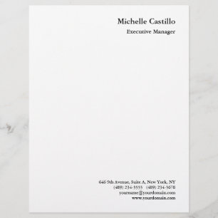 Modern Professional Minimalist Letterhead