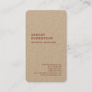 Modern Professional Minimalist Plain Business Card