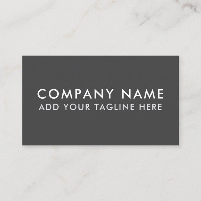 Modern Professional Minimalist Sleek Business Card (Front)