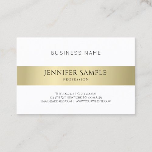 Modern Professional Minimalistic Elegant Plain Business Card