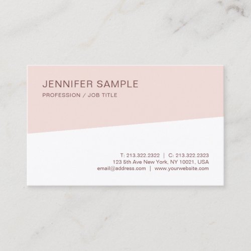 Modern Professional Minimalistic Elegant Template Business Card