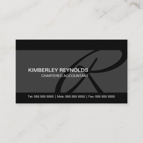 Professional Monogram Business Cards