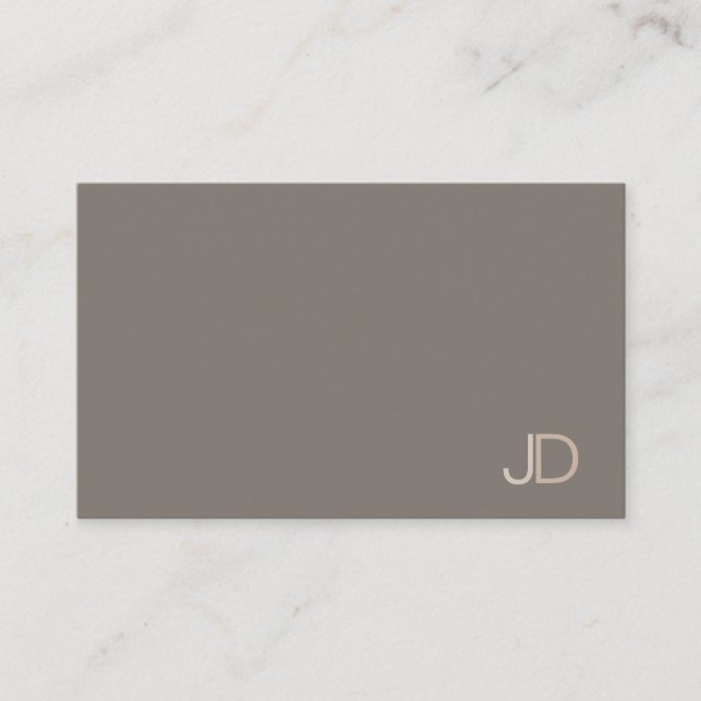 Modern Professional Monogram Elegant Color Harmony Business Card (Front)