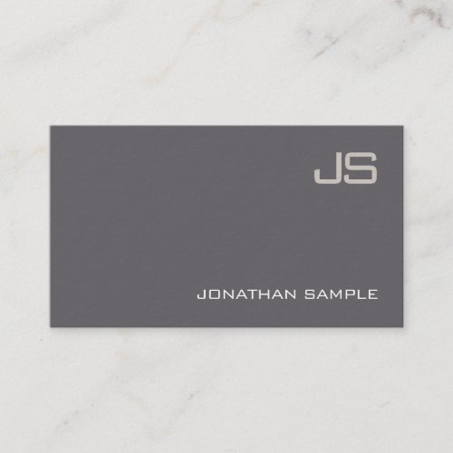 Modern Professional Monogram Elegant Template Luxe Business Card