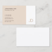 Modern Professional Monogram Template Minimalist Business Card | Zazzle