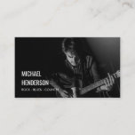 Modern Professional Musician Photo Business Card at Zazzle