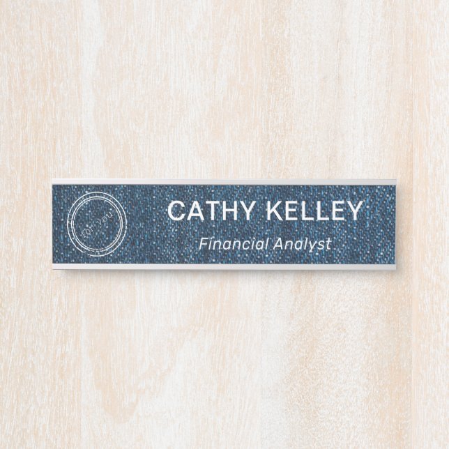 Modern Professional Name & Logo Office Door Sign (Front)