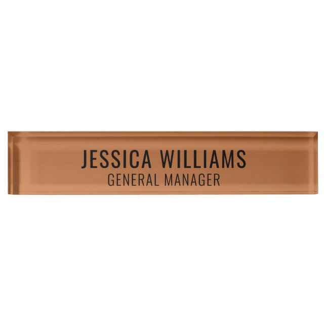 Modern Professional Name Plate (Front)