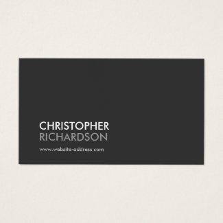 MODERN PROFESSIONAL No. 1 Business Card