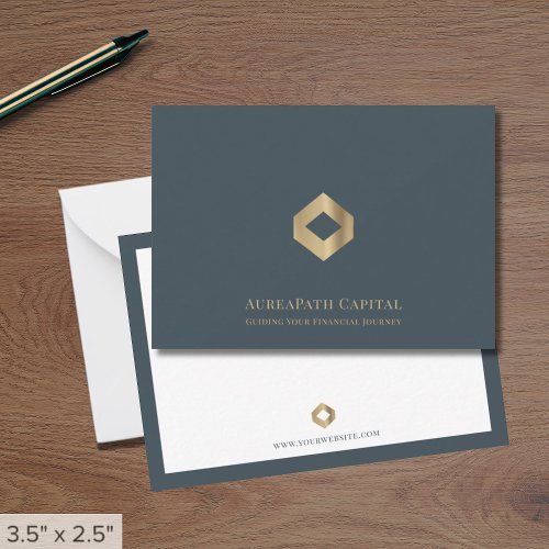 Modern Professional Note Cards with Logo
