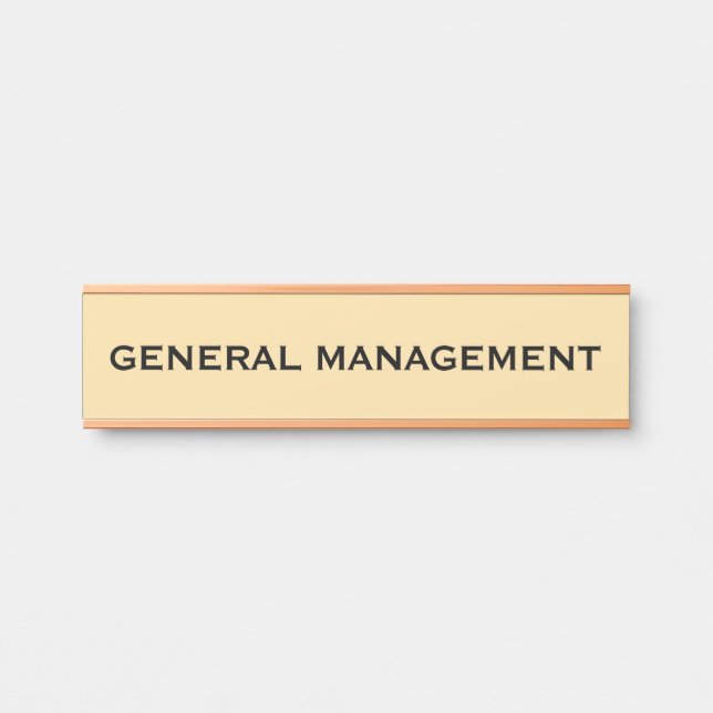 Modern Professional Office Door Sign (Front)