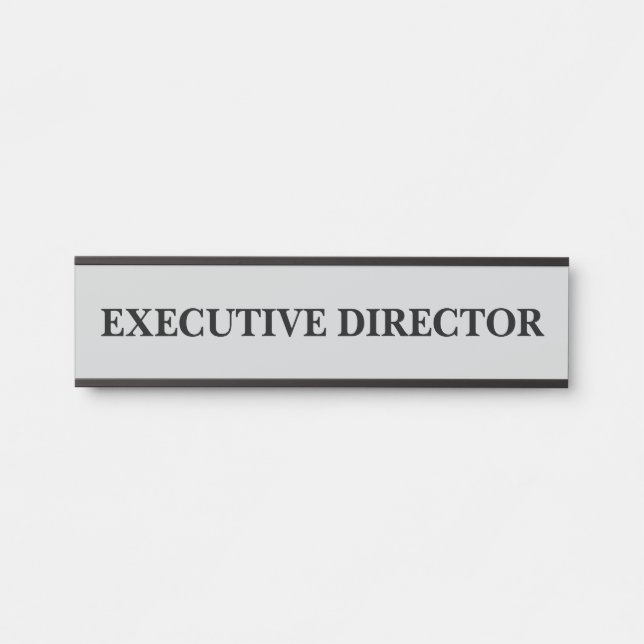 Modern Professional Office Door Sign (Front)
