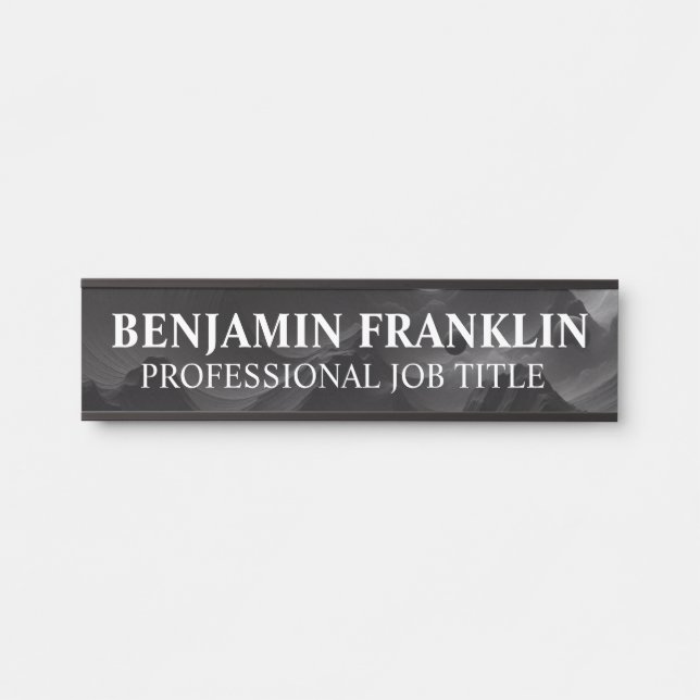 Modern Professional Office Door Sign (Front)