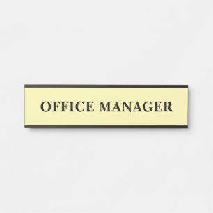 Modern Professional Office Door Sign