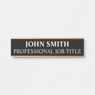 Modern Professional Office Door Sign