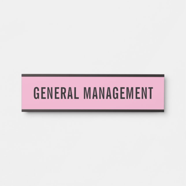 Modern Professional Office Door Sign (Front)