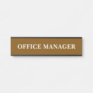 Modern Professional Office Door Sign