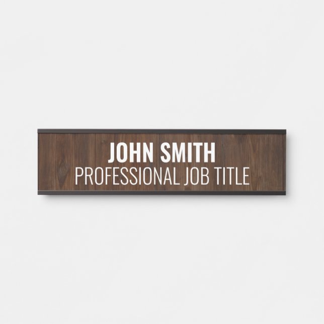 Modern Professional Office Door Sign (Front)