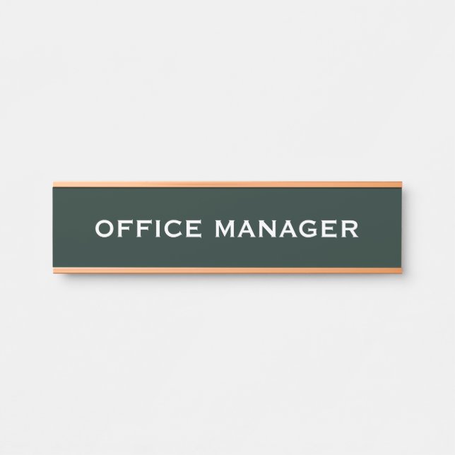 Modern Professional Office Door Sign (Front)