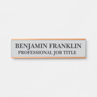 Modern Professional Office Door Sign