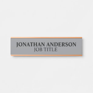 Modern Professional Office Door Sign