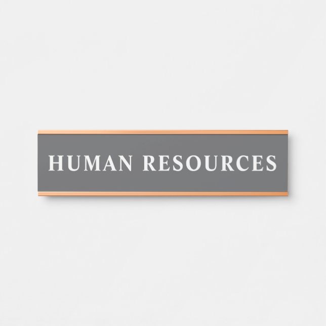 Modern Professional Office Door Sign (Front)