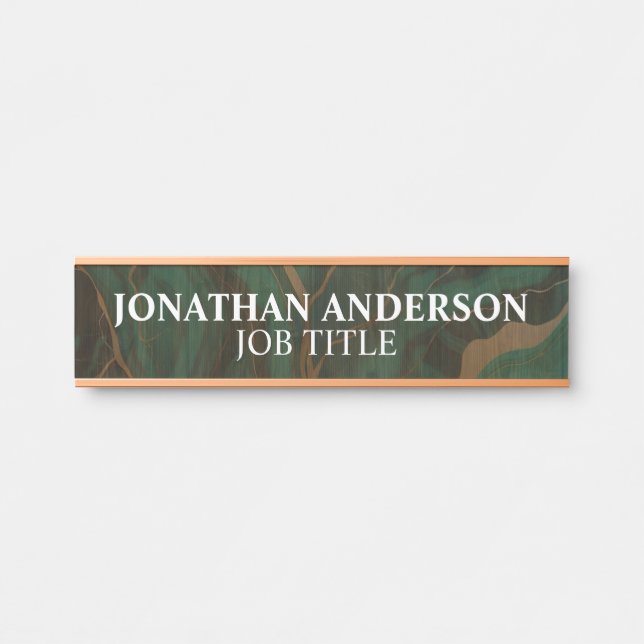 Modern Professional Office Door Sign (Front)