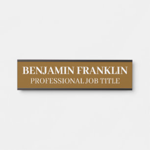 Modern Professional Office Door Sign
