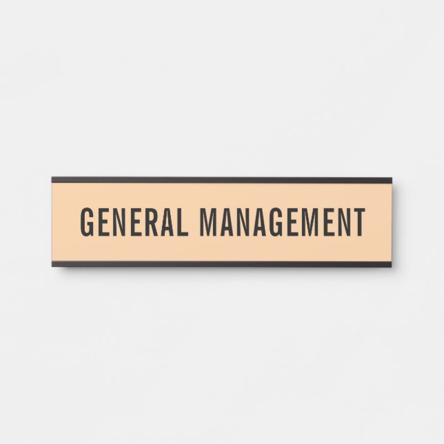 Modern Professional Office Door Sign (Front)