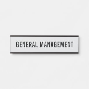 Modern Professional Office Door Sign