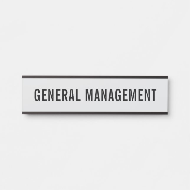 Modern Professional Office Door Sign (Front)