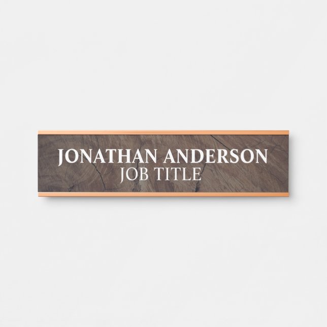 Modern Professional Office Door Sign (Front)