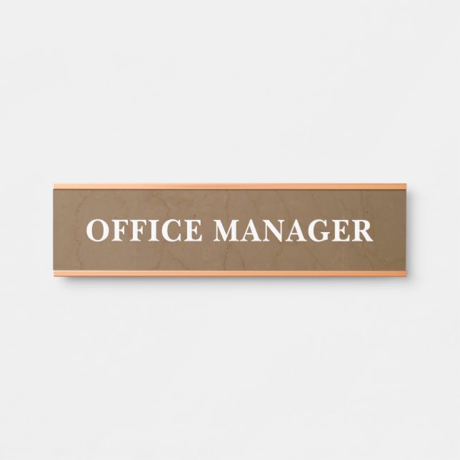 Modern Professional Office Door Sign (Front)