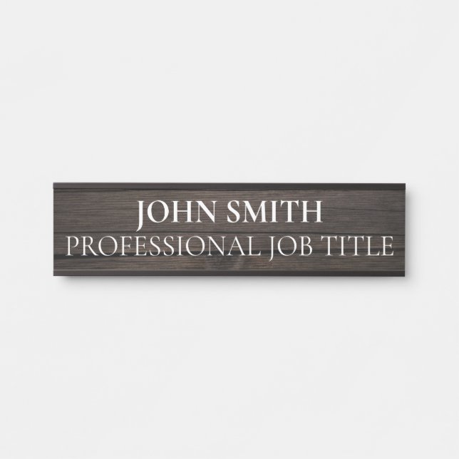 Modern Professional Office Door Sign (Front)