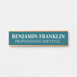 Modern Professional Office Door Sign Name Plate