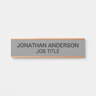 Modern Professional Office Door Sign Name Plate