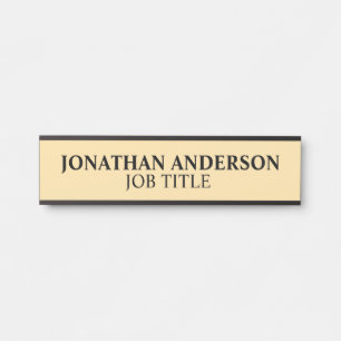 Modern Professional Office Door Sign Name Plate