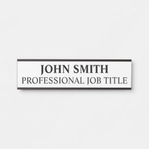 Modern Professional Office Door Sign Name Plate