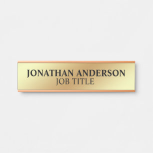 Modern Professional Office Door Sign Name Plate