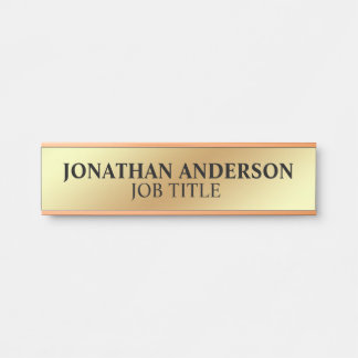 Modern Professional Office Door Sign Name Plate