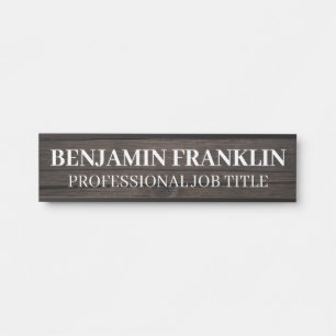 Modern Professional Office Door Sign Name Plate